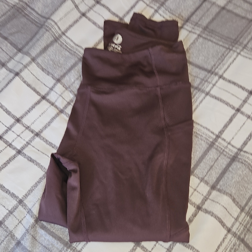 Womens Purple Ankle Length Size Medium Leggings